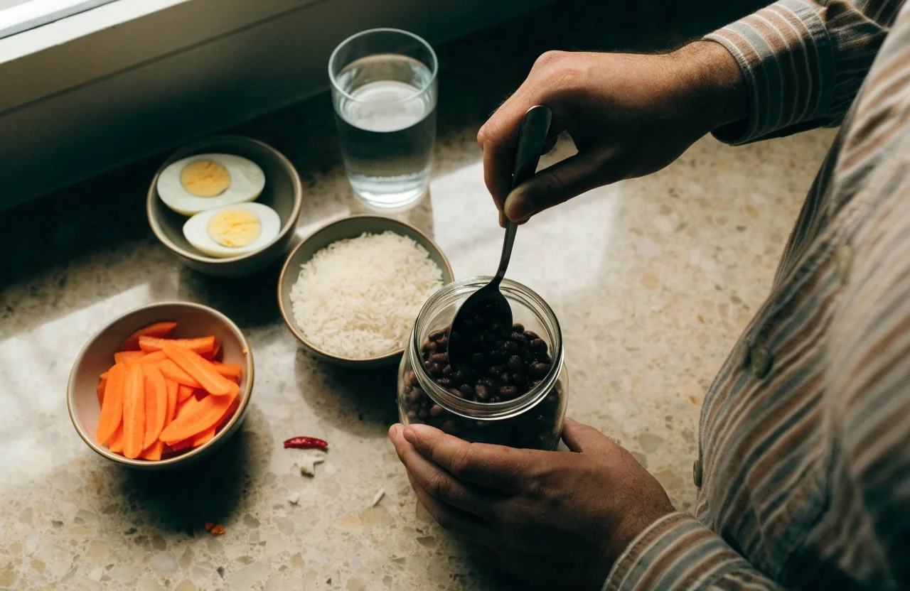 Porciones de comida preparadas en un fin de semana en una cocina mexicana